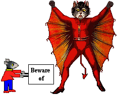 Diablo the cat with mouse