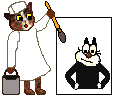 cat painter