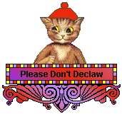 Cat Blinkie - Please Don't Declaw