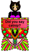 Cat Blinkie - Jasmine the cat - Did you say catnip?
