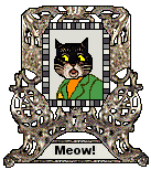 Cat Blinkie - Mayor the cat in photo frame