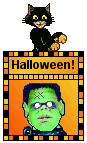Cat Blinkie - Mini Halloween