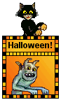 Cat Blinkie - Mini Halloween
