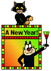 Cat Blinkie - Mini New Year