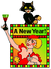 Cat Blinkie - Mini New Year