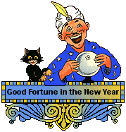 Cat Blinkie - Fortune Teller and Cat - New Year