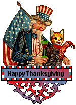 Cat Blinkie - Uncle Sam Thanksgiving
