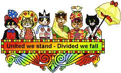 Cat Blinkie - United we stand-Divided we fall