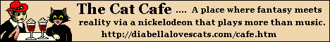 Diabella Loves Cats - Cat Cafe banner Cat Cafe banner