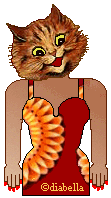 dressed cat graphic