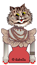 dressed cat diva