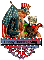 Dog Blinkie - Uncle Sam - Thanksgiving