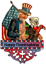 Dog Blinkie - Uncle Sam Thanksgiving