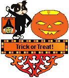 Halloween Dog Blinkie - Trick or Treat
