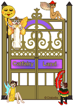 Catfairy Land Gate: 4 cat fairies
