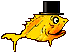 Goldfish with tophat