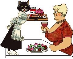Cola serves Coca Cola to Lady