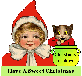 Cat - Child - Christmas Cookie
