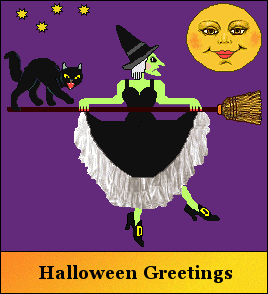 Halloween witch on toilet