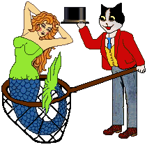 Cocoa catches mermaid in net