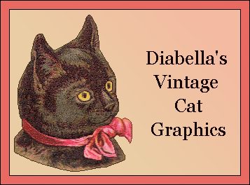 Diabella's Vintage Cat Graphics banner