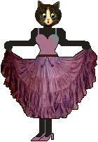 cat: mauve gauze gypsy skirt
