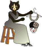 cat: face necklace