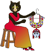 cat: face necklace