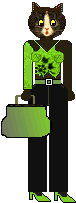 cat: green top