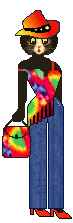 cat: multi-color top