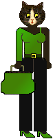 cat: green top