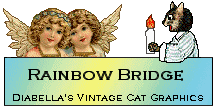 Diabella's Vintage Cat Graphics - Rainbow Bridge banner Rainbow Bridge banner